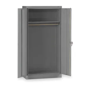 TENNSCO 7114MGY Wardrobe Storage Cabinet Medium Gray | AC3GLM 2TEP2