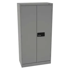 TENNSCO 7214ELMG Storage Cabinet Medium Gray Electronic Lock 72 Inch Height 5 Shelves | AH9BFR 39FR25