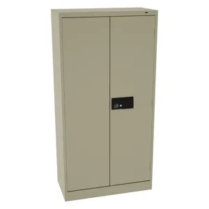 TENNSCO 7214ELSD Storage Cabinet Sand Electronic Lock 72 Inch Height 5 Shelves | AH9BFU 39FR27