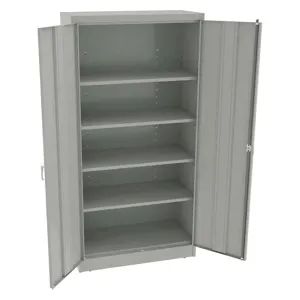 TENNSCO 7218DLXLG Storage Cabinet Light Gray Double Door 72 Inch Height | AH9BFW 39FR29