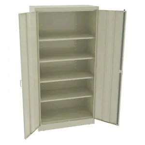 TENNSCO 7218DLXPY Storage Cabinet Champagne/Putty 22 Gauge 4 Shelves | AH9BHK 39FR65