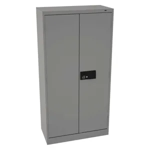 TENNSCO 7218ELMG Storage Cabinet Medium Gray Electronic Lock 18 Inch Depth x 72 Inch Height | AH9BHP 39FR69