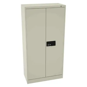 TENNSCO 7218ELPY Storage Cabinet Champagne/Putty Electronic Lock 4 Shelves | AH9BHQ 39FR70