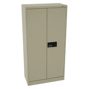 TENNSCO 7218ELSD Storage Cabinet Sand Electronic Lock 18 Inch Depth x 72 Inch Height | AH9BHR 39FR71