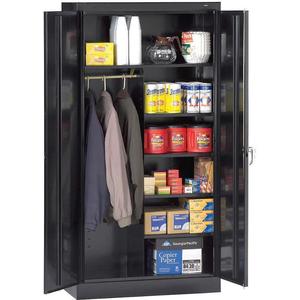 TENNSCO 7220 BLACK Combination Storage Cabinet Standard | AF6AGL 9U526