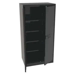 TENNSCO 7224ELBK Storage Cabinet Black 36 Inch Width x 24 inch Depth Double Door | AH9BHY 39FR77