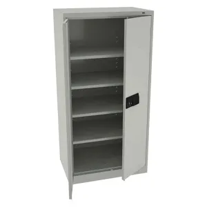 TENNSCO 7224ELLG Storage Cabinet Light Gray Electronic Lock 72 Inch Height | AH9BHZ 39FR78