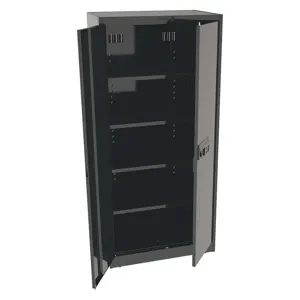 TENNSCO 7824ELBK Storage Cabinet Black 36 Inch Width x 24 Inch Depth x 78 Inch Height | AH9BJP 39FR92