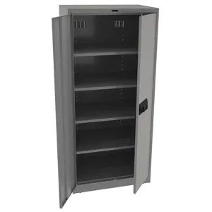 TENNSCO 7824ELMG Storage Cabinet Medium Gray 36 Inch Width x 24 inch Depth x 78 Inch Height | AH9BJR 39FR94