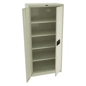 TENNSCO 7824ELPY Storage Cabinet Champagne Putty 36 Inch Width x 24 inch Depth x 78 Inch Height | AH9BJT 39FR95