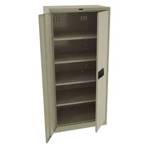 TENNSCO 7824ELSD Storage Cabinet Sand 36 Inch Width x 24 Inch Depth x 78 Inch Height | AH9BJU 39FR96