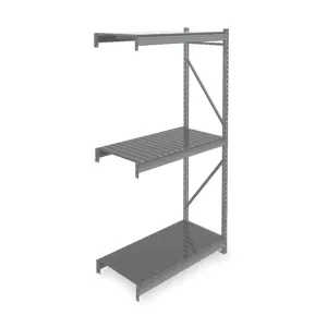 TENNSCO 6940 Storage Rack Add-On Unit 48x24x96, 22 Ga. Ribbed Steel | AF3DRW 7B289