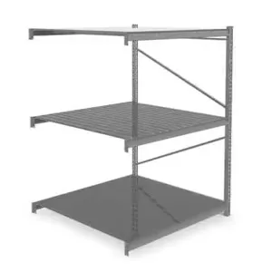 TENNSCO 6940 Storage Rack Add-On Unit 48x48x96, 22 Ga. Ribbed Steel | AF3DRY 7B308