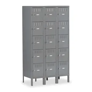 TENNSCO BS5-121512-3MG Box Locker (3) Wide (15) Person 5 Tier | AD8MRB 4LA20