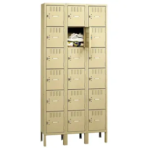 TENNSCO BK6-121812-3SD Box Locker Unassembled 6 Tier 36 Inch Width | AE4QAN 5MDT9