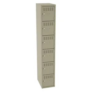 TENNSCO BS6-121212-ASD Box Locker Sand 12 Inch Width x 12 Inch Depth x 72 Inch Height | AH9AZR 39FN85