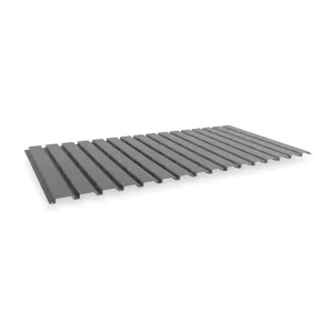 TENNSCO BSD-4824 Corrugated Steel Decking 24 Inch D Gray | AD9NRG 4TV30