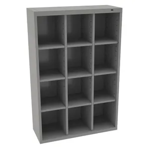 TENNSCO CC-52MG Cubbie Cabinet Medium Gray 13-1/2 Inch Depth x 52 Inch Height | AH9BAD 39FN96