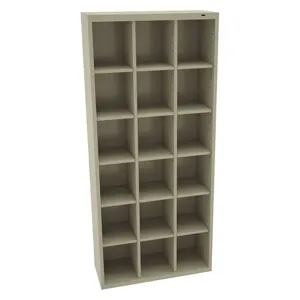 TENNSCO CC-78SD Cubbie Cabinet Sand 13-1/2 Inch Depth x 78 Inch Height | AH9BAJ 39FP02