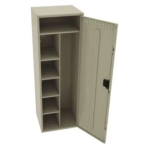 TENNSCO CMS-242172-ASD Wardrobe Locker Sand 24 Inch Width x 21 Inch Depth x 72 Inch Height | AH9BAT 39FP10