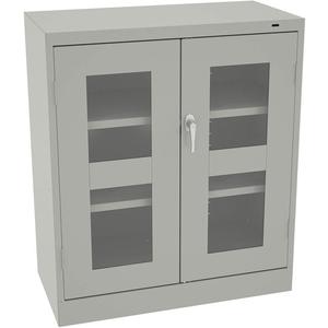 TENNSCO CVD4224LG Storage Cabinet Light Gray Clearview Door 42 Inch Height | AH9BFZ 39FR32