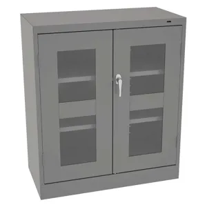 TENNSCO CVD4224MG Storage Cabinet Medium Gray 3-Point Lock 24 inch Depth x 42 Inch Height | AH9BGA 39FR33