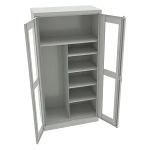 TENNSCO CVD7214 LIGHT GREY Combination Storage Cabinet Clearview | AF3XKN 8EAX1