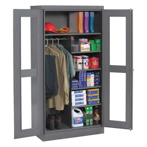 TENNSCO CVD7220 MED GREY Combination Storage Cabinet Clearview | AF4PUB 9EZ91