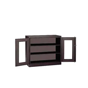 TENNSCO CVDJ2442A BLACK Counter Height Storage Cabinet Clearview | AF4WPN 9MHL8