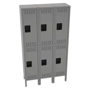 TENNSCO DTS-121230-3MG Wardrobe Locker Medium Gray 36 Inch Width x 12 Inch Depth x 66 Inch Height | AH9BAU 39FP11