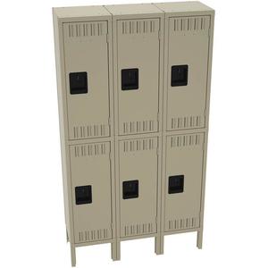 TENNSCO DTS-121230-3SD Wardrobe Locker Sand 36 Inch Width x 12 Inch Depth x 66 Inch Height | AH9BAV 39FP12