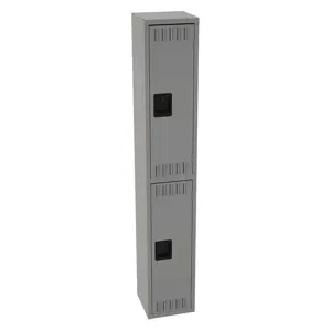 TENNSCO DTS-121236-AMG Wardrobe Locker Medium Gray 12 Inch Width x 12 Inch Depth x 72 Inch Height | AH9BBA 39FP17