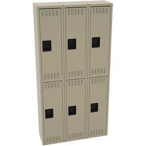 TENNSCO DTS-121236-CSD Wardrobe Locker Sand 36 Inch Width x 12 Inch Depth 2 Tier | AH9BBD 39FP20