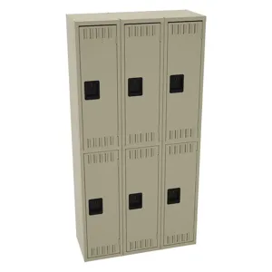 TENNSCO DTS-121536-CSD Wardrobe Locker Sand 36 Inch Width x 15 Inch Depth 2 Tier | AH9BBH 39FP24