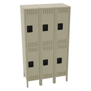 TENNSCO DTS-121830-3SD Wardrobe Locker Sand 36 Inch Width x 18 Inch Depth 2 Tier | AH9BBK 39FP26