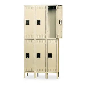 TENNSCO DTS-151836-3 SAND Wardrobe Locker (3) Wide (6) Openings | AE7MRK 5ZJ91