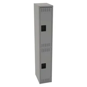 TENNSCO DTS-121836-AMG Wardrobe Locker Medium Gray 12 Inch Width x 18 Inch Depth 2 Tier | AH9BBL 39FP27