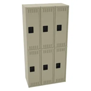 TENNSCO DTS-121836-CSD Wardrobe Locker Sand 36 Inch Width x 72 Inch Height 2 Tier | AH9BBP 39FP30