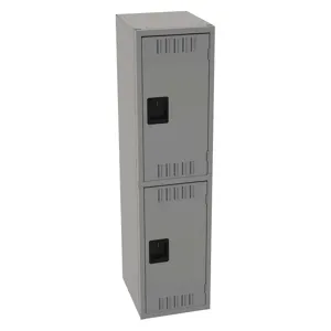 TENNSCO DTS-151830-AMG Wardrobe Locker Medium Gray 15 Inch Width x 18 Inch Depth x 60 Inch Height | AH9BBQ 39FP31