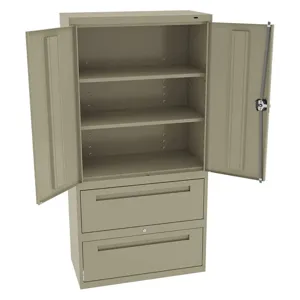 TENNSCO DWR-7218-2SD Storage Cabinet Sand 36 Inch Width x 18 Inch Depth 2 Shelves | AH9BDQ 39FP77