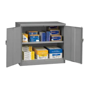 TENNSCO J1842A MED GREY Counter Height Storage Cabinet Standard | AF3WUM 8DTJ2