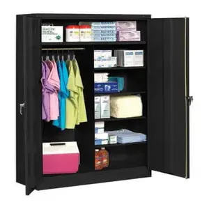 TENNSCO J1878SUC BLACK Combination Storage Cabinet 20/22 Ga. | AF6BZQ 9WF90