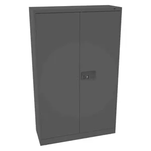 TENNSCO J2478SUELBK Storage Cabinet Black Double Door 78 Inch Height | AH9BGJ 39FR41