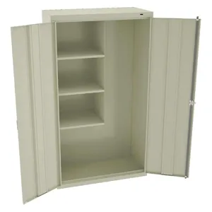 TENNSCO JAN6618DHPY Storage Cabinet Champagne/Putty 64 Inch Height 3-Pt Lock | AH9BGT 39FR49