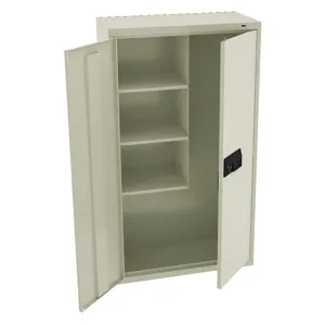 TENNSCO JAN6618ELPY Storage Cabinet Champagne/Putty 64 Inch Height Electric Lock | AH9BGY 39FR54