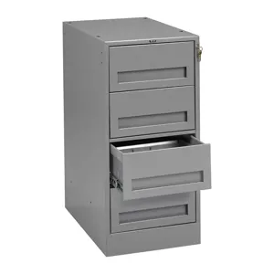 TENNSCO MD-1524 MED GREY Drawer Pedestal 15 W x 24 D x 32 H Gray | AF4EHF 8TP82