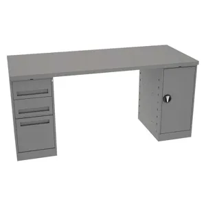 TENNSCO MWB-4-3072S Modular Workbench 1800 lbs with Cabinet | AH9AQF 39FL86