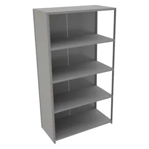 TENNSCO QC5-4824AB Add On Shelving 87 Inch Height 48 Inch Width 24 Inch Depth | AF3RQQ 8CLM8