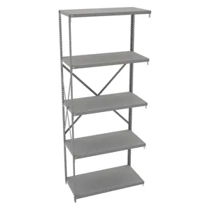 TENNSCO QO5-3612AB Add On Shelving 87 Inch Height 36 Inch Width 12 Inch Depth | AF4XKW 9NU62