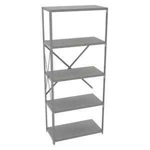 TENNSCO QO5-3618AB Add On Shelving 87 Inch Height 36 Inch Width 18 Inch Depth | AF4CXK 8RHN9